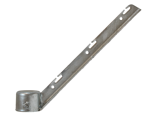 3" Steel 3 Strand Corner Barbed Wire Arm for Chain Link Fences - BUY PER PIECE (EACH)