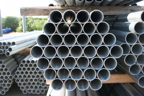 3" x .160 x 10'6" CR40 Commercial Galvanized Pipe for Chain Link Fences - BUY PER PIECE (EACH)