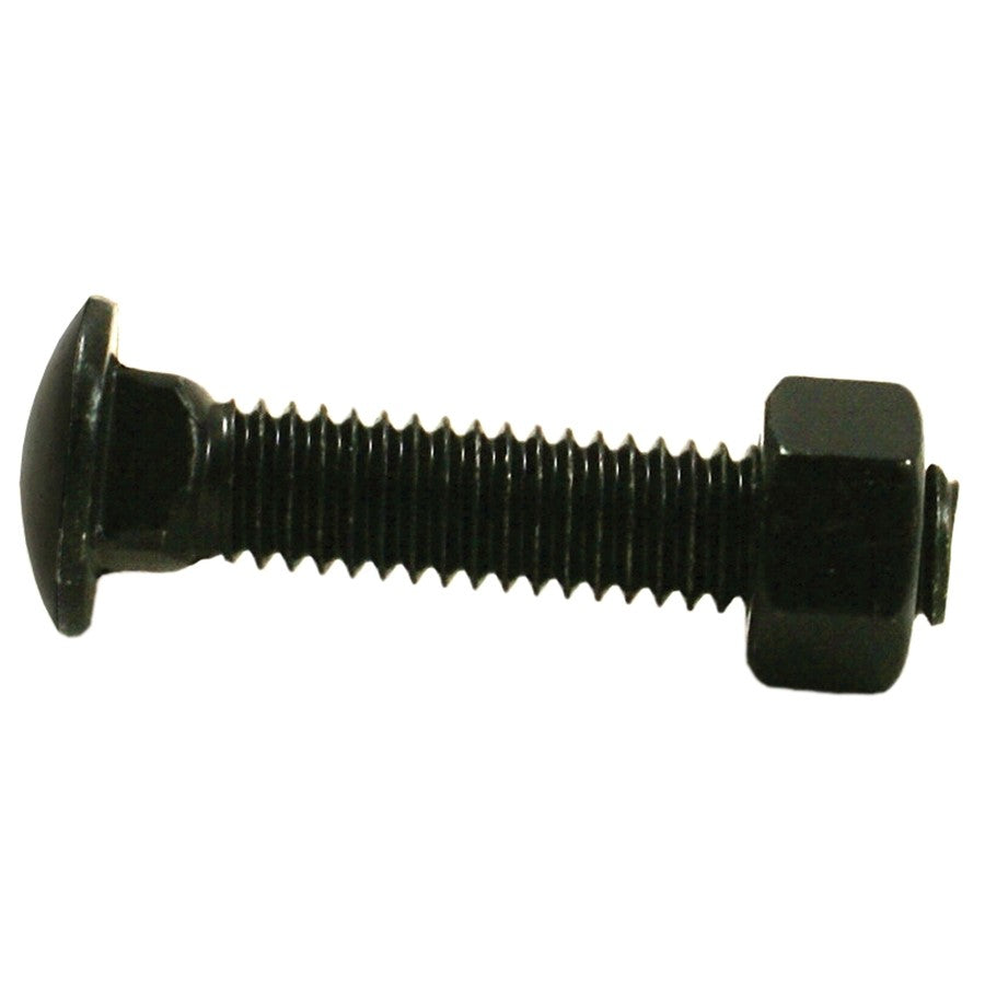 3/8" x 3" Black Carriage Bolts For Chain Link Fences