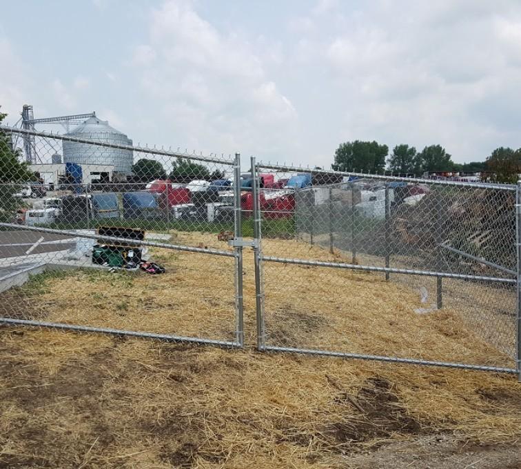 48" Tall - Commercial Chain Link Double Drive Gate