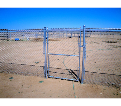 36" Tall - Commercial Chain Link Single Swing Gate - 3' x 3'