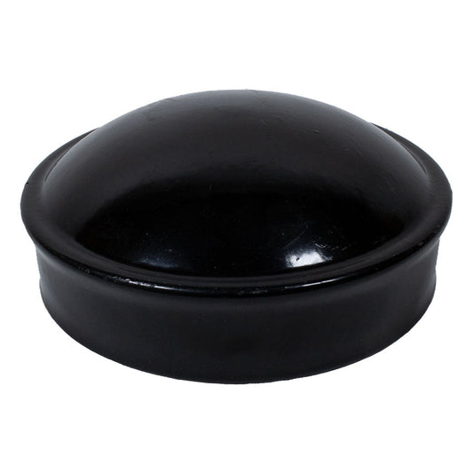 2-1/2" Black Aluminum Terminal Cap For Chain Link Fences