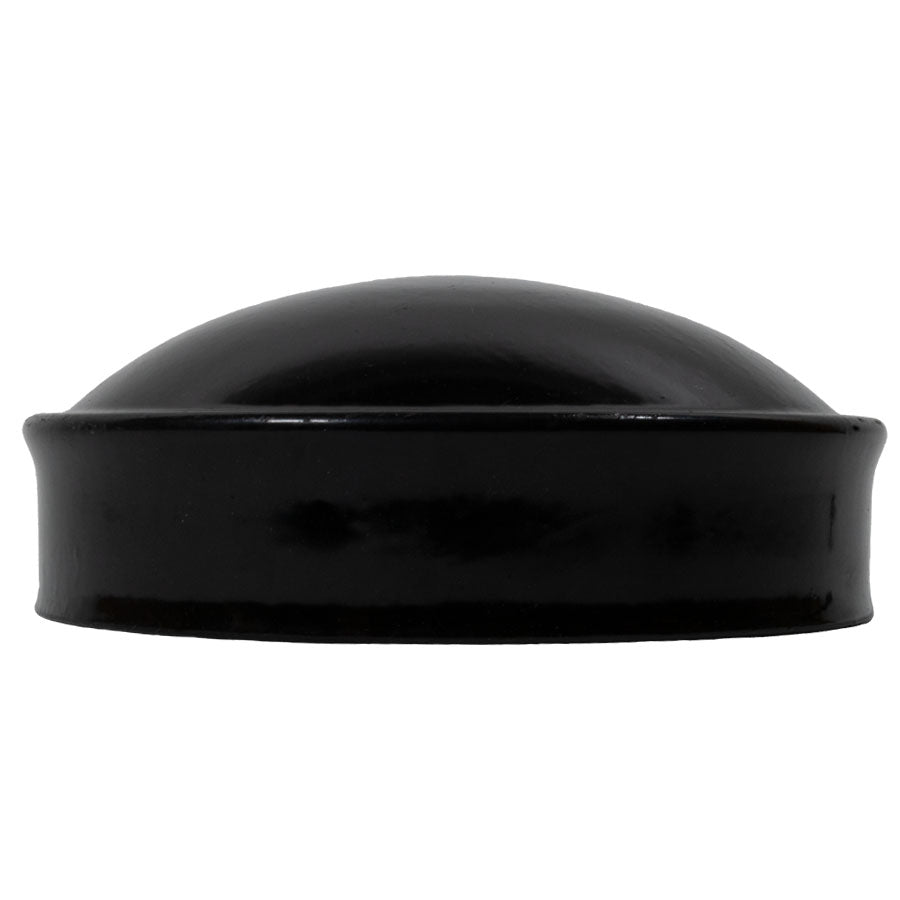 2-1/2" Black Aluminum Terminal Cap For Chain Link Fences
