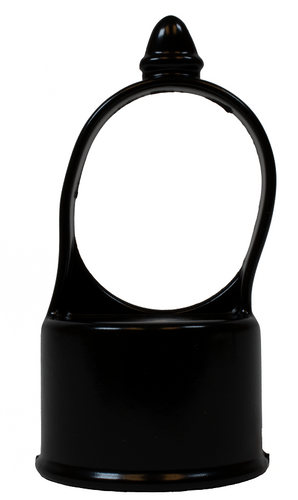 1-5/8" x 1-3/8" Black Aluminum Line Loop Top For Chain Link Fences - BUY PER PIECE (EACH)