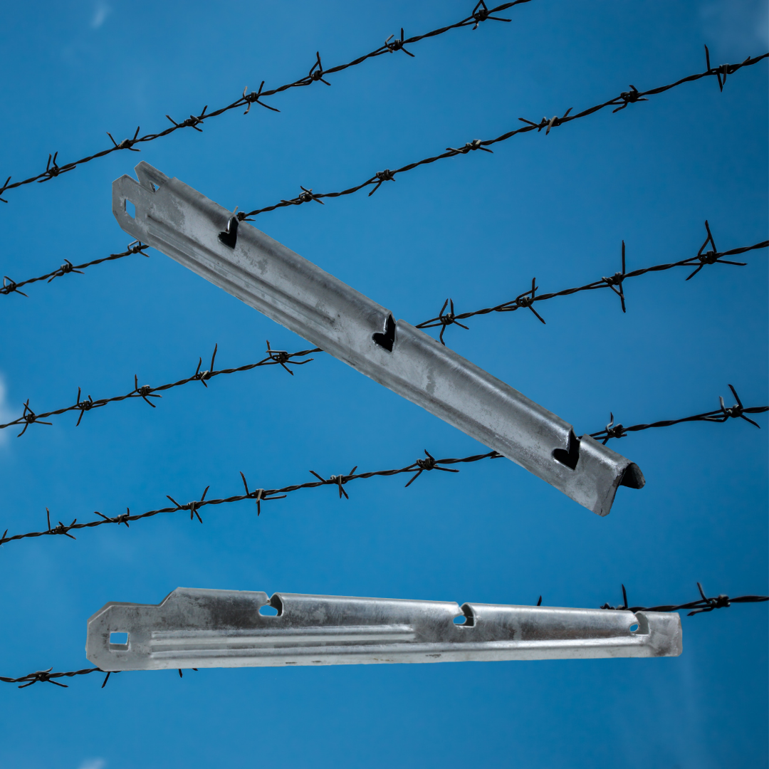 3 Wire Universal Barbed Wire Arm For Chain Link Fences