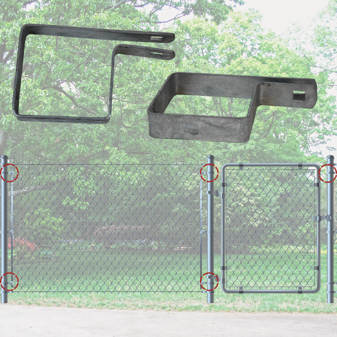 2" Square Tension Band For Chain Link Fences