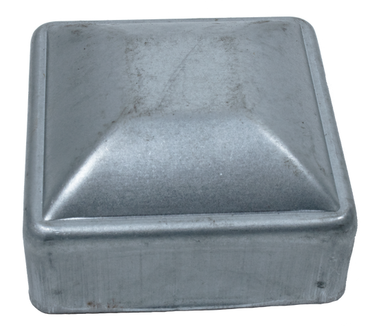 2" Square Steel Terminal Cap For Chain Link Fences