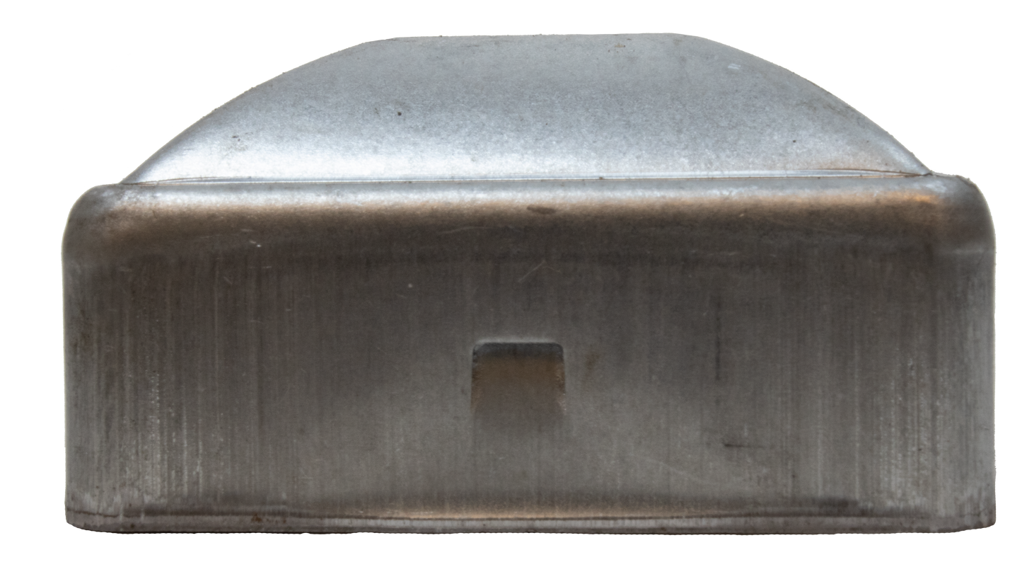 2" Square Steel Terminal Cap For Chain Link Fences