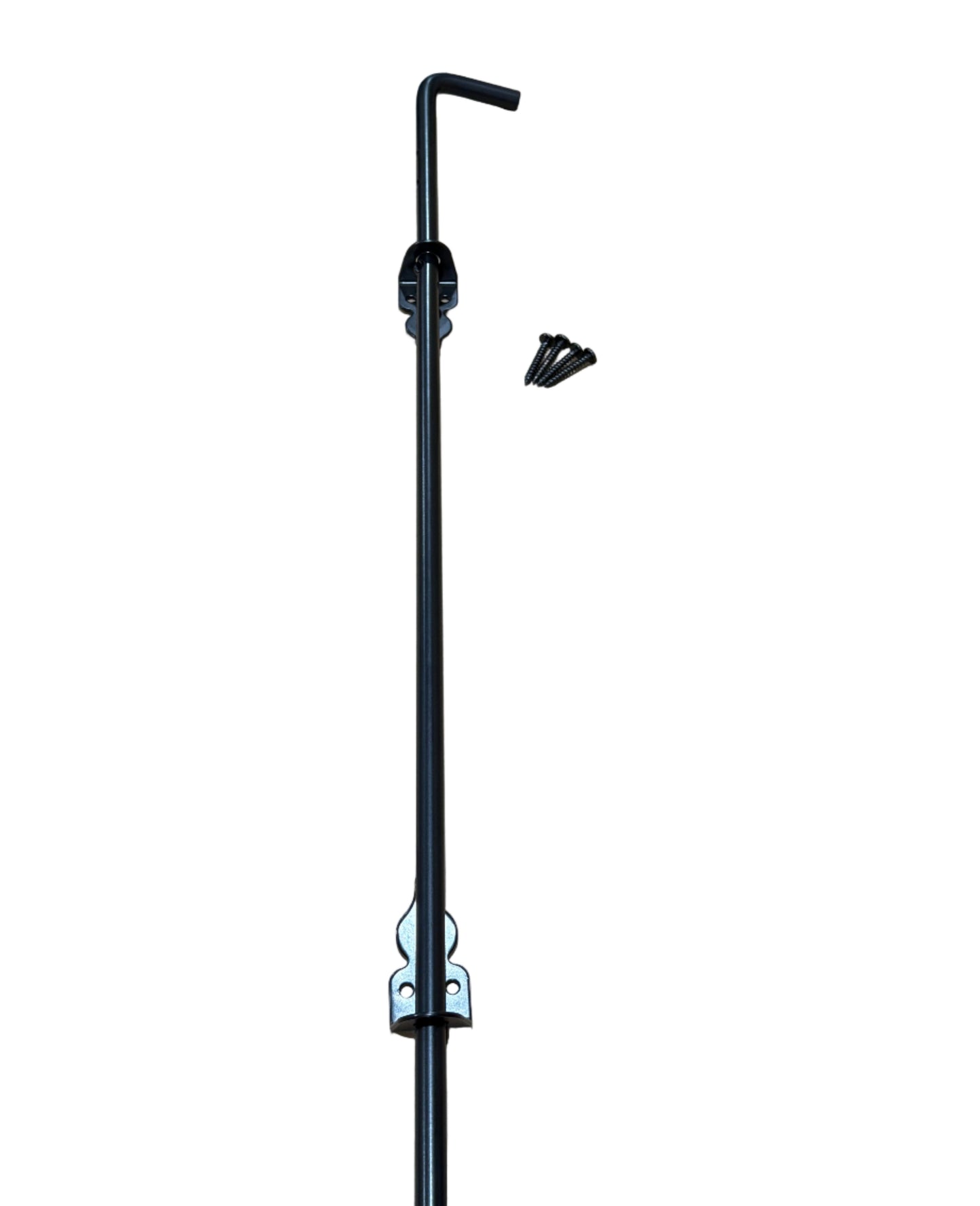 48" x 5/8" Black Heavy-Duty Drop Rod for Wood Fence Gates