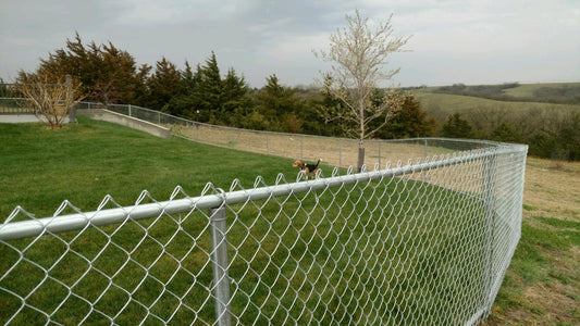 [Price Per Foot] 5' Galvanized Chain Link Fence
