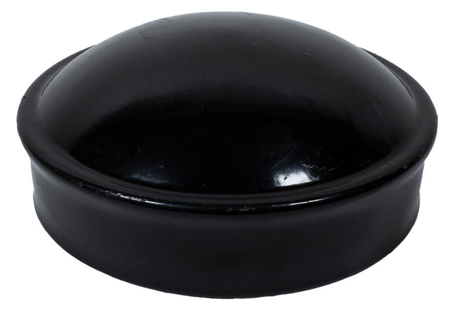 1-3/8" Black Aluminum Terminal Cap For Chain Link Fences