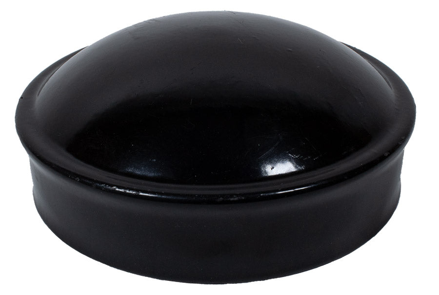 1-5/8" Black Aluminum Terminal Cap For Chain Link Fences