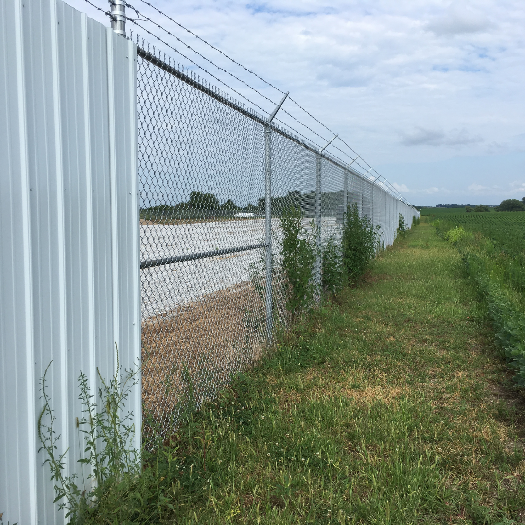 3 Strand Corner Barbed Wire Arm 3" Corner For Chain Link Fences