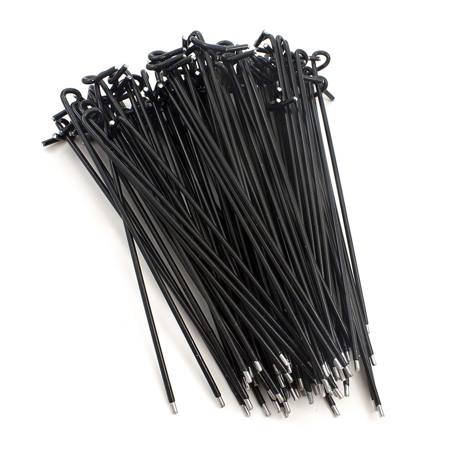 Black Vinyl Coated Wire Ties #13 6-1/2" x 9ga (Bag of 100) For Chain Link Fences