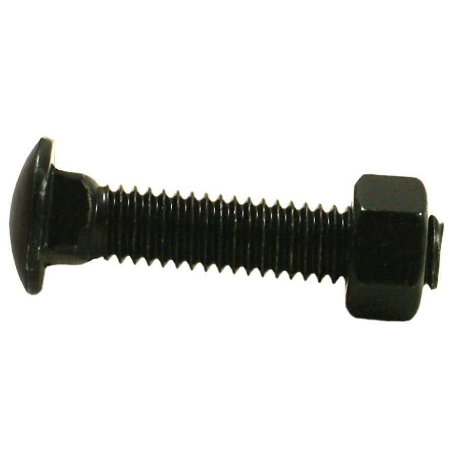3/8" x 2-1/2" Black Carriage Bolts For Chain Link Fences