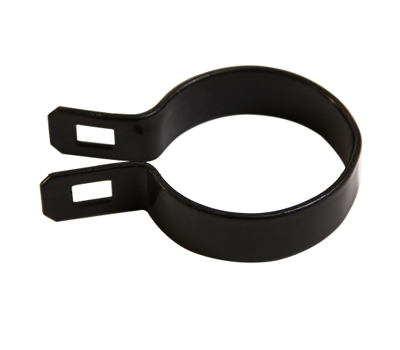 2" Black End Band [14 Gauge] For Chain Link Fences