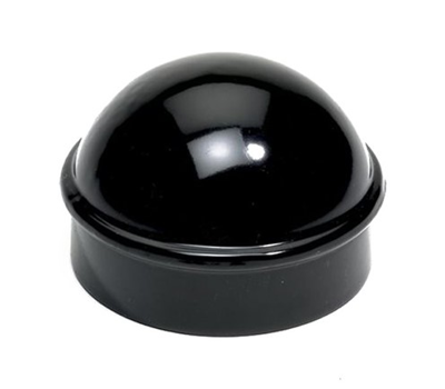 3" Black Steel Terminal Cap For Chain Link Fences