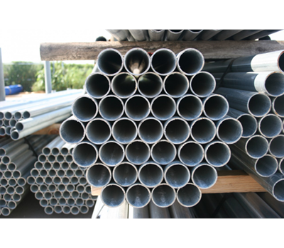 2-1/2" x .095 x 12' 6" Galvanized Pipe Commercial Weight For Chain Link Fences